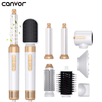 Ensemble de sèche-cheveux professionnel 8 en 1, 110000 tr/min, filtre magnétique sans balais, verrouillage de sécurité, pas de dommages causés par la chaleur, brosse à air chaud pour le volume des racines