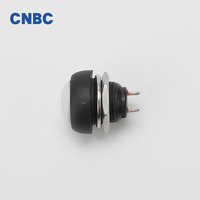 12mm PBS-33B Étanche Mini Bouton Poussoir 2 Positions Momentané Moto Commutateur Bouton