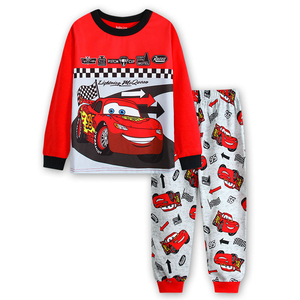 STX Maßgeschneiderte Kinderbekleidungssets Großhandel Kinder-Pyjamas Dünne Baumwolle Cartoon Langarm Jungen Heim-Pyjama-Set Nachtwäsche - Product Image 3