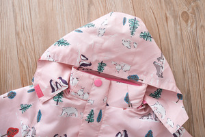 สินค้าใหม่ขายส่งในตลาดจีน เสื้อแจ็คเก็ตสีชมพูสำหรับเด็กผู้หญิง เสื้อโค้ทเด็ก - Product Image 2