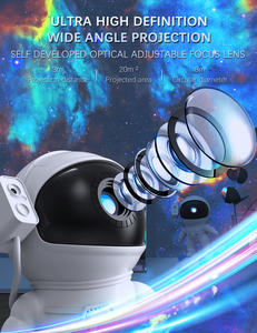 Bolong 360 lampe de Projection <span class=keywords><strong>astronaute</strong></span> rotative multicolore veilleuse intelligente projecteur de galaxie pour chambre projecteur de lumière du ciel - Product Image 5