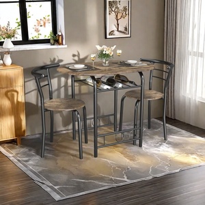 Juego de Mesa <span class=keywords><strong>y</strong></span> Sillas de Comedor de Madera Moderno, Simple <span class=keywords><strong>y</strong></span> de Lujo Ligero, Adaptable a Múltiples Escenarios, para el Hogar <span class=keywords><strong>y</strong></span> el Comedor - Product Image 3