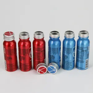 Hochwertige kunden spezifische Design 100ml 150ml Aluminium-Getränkedosen flasche mit Schraub verschluss