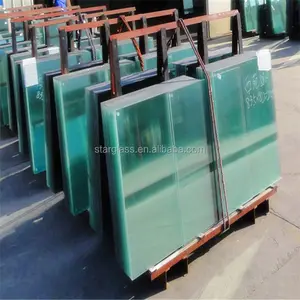CE EN12150 10mm 12mm Thick Clear Safety Toughened Glass Tempered 1/2'' Customization Aluminium Frame Office Glass Partition Wall