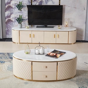 MEIJIA-soporte de madera de rosa de mármol italiano, moderno armario de <span class=keywords><strong>TV</strong></span> de 75 pulgadas resistente al agua hidráulico de Polonia - Product Image 2