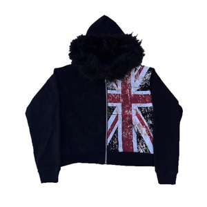 Felpe con <span class=keywords><strong>cappuccio</strong></span> da uomo personalizzate <span class=keywords><strong>felpa</strong></span> con <span class=keywords><strong>cappuccio</strong></span> serigrafata con <span class=keywords><strong>cappuccio</strong></span> oversize con Zip - Product Image 1