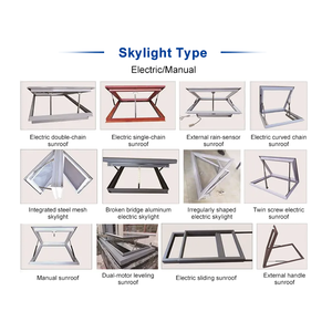 Claraboya Moderna de Alta Calidad, Automática, de Aleación de Aluminio y Triple <span class=keywords><strong>Vidrio</strong></span> para Sótano, Escalera, Terraza - Product Image 5
