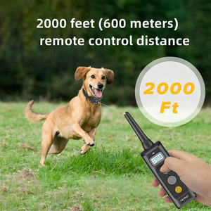 防水充電式ペットトレーニング首輪アンチ樹皮機能3つのモード-電気ビープ振動ショックファッションリモコン - Product Image 3