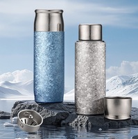 Gobelet isotherme en titane pur de 16 oz, écologique, avec couvercle magnétique anti-fuite, performance thermique de 6 à 12 heures, portable, sous vide pour