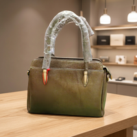 Tas Tangan Wanita Kulit Asli Buatan Tangan Model Terbaru, Lembut, Cocok untuk Kantor, Penutup Ritsleting, Ramah Lingkungan, Tahan Air, Kapasitas Besar
