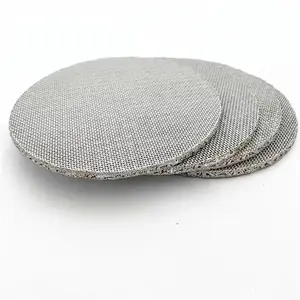 Custom 1- 635 Mesh High Precision Sintered Stainless Steel Wire Mesh Round Filter Screen Disc