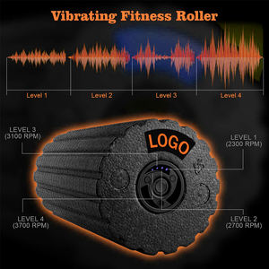 Rilassamento muscolare Yoga Pilates vibrazione Epp massaggiatore rullo di schiuma rulli di schiuma elettrici ricaricabili a 4 velocità per l'esercizio - Product Image 3