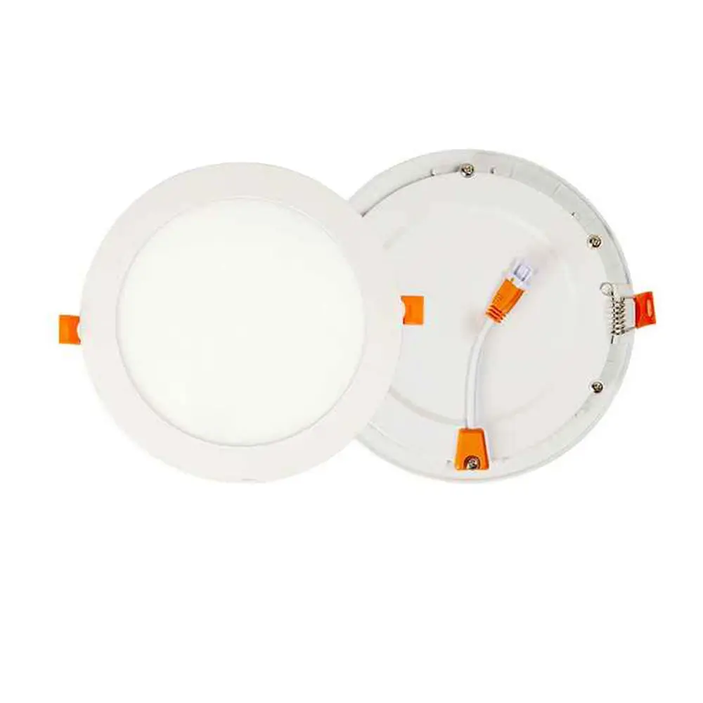 3W 6W 9W 12W 15W 18W 24W Éclairage d'intérieur 7MM Ultra Slim Mount Encastré Rond Led Panel Light For Home Shopping Hospital Workshop