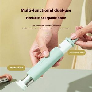 Three-in-One Ceramic Kitchen Gadgets Portable <b>Knife</b> <b>Sharpener</b> Peeler Shredder for Multi-Use Wholesale - Product Image 3