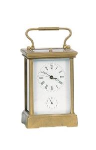 Caja de latón estilo Boite, pintura desnuda artística, esfera de porcelana y paneles laterales, Capítulo de alarma, plataforma Visible, reloj de carro de escape - Product Image 2