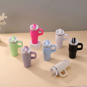 14oz <b>Kids</b> Stainless Steel Sippy Cup with Straight Straw Lid Handle Insulated Travel Tumbler - Product Image 6