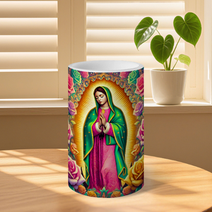 Juego de 3 Velas LED sin Llama con Control Remoto, Diseño Religioso Mexicano de <span class=keywords><strong>Nuestra</strong></span> <span class=keywords><strong>Señora</strong></span> de Guadalupe, para Iglesia, Oración, Altar, Decoración <span class=keywords><strong>del</strong></span> Hogar - Product Image 5