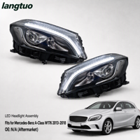 Ensemble de phares à LED de style AMG avec feux de jour pour Mercedes-Benz Classe A W176 2013-2018