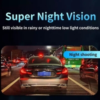 C309 Caméra embarquée 1080P à trois caméras avec écran partagé, vision nocturne, enregistrement en boucle, mode de surveillance, enregistreur de conduite DVR pour voiture