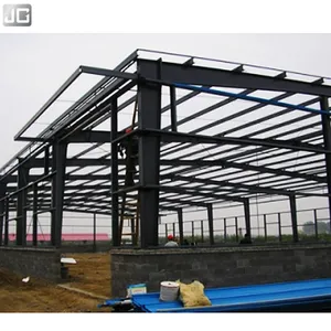 Struttura prefabbricata d'acciaio prefabbricata del magazzino dell'hangar della costruzione della struttura del metallo