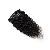 Vente en gros usine 100% Cheveux humains indiens bruts bouclés naturels de temple, Grade Remy, Cheveux vierges, Couleur claire, Double couleur machine