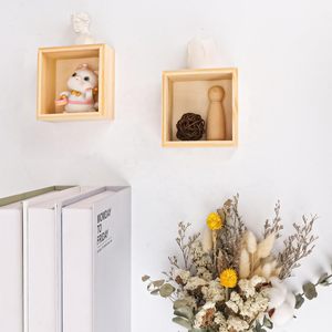 Boîte de rangement empilable multi-compartiments en bois naturel écologique, durable, pour cosmétiques, bijoux, salle de bain, chambre, salon - Product Image 3