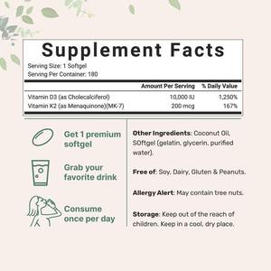 Cápsulas Blandas de Vitamina <span class=keywords><strong>D3</strong></span> K2 de Venta Caliente OEM ODM, <span class=keywords><strong>D3</strong></span> y K2 10000 UI con Aceite de Coco, Vitaminas Inmunitarias en Cápsulas Blandas - Product Image 5