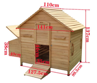 Meilleures ventes, vente en gros d'usine, poulailler en bois de luxe écologique, imperméable, XL - Extra Large
