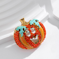 Nouveau design Halloween tête de citrouille broche pour femmes enfants Clowns légumes citrouille poitrine fleur broche personnalisée