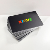 Cartes RFID noires en PVC avec puce intelligente Mifare Plus EV1 & EV2 2K 4K, gravure UV personnalisée, pour les programmes de fidélité, les entreprises et les hôtels