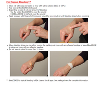 Pansement hémostatique nasal à l'alginate Pansement nasal Bouchon de sang nasal Gaze hémostatique absorbable et soluble pour arrêter les saignements