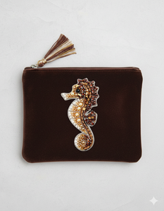 Women Travel Makeup Organizer Cosmetic Pouches Nylon Jewelry Storage <b>Foldable</b> Multifunction Traditional Block Printed <b>Bag</b> - Product Image 1