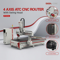 Machine de fraisage CNC à 4 axes pour la fabrication de meubles industriels, panneaux MDF et production publicitaire