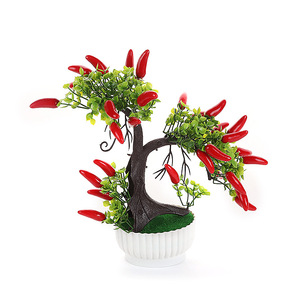 Bonsái de Frutas Artificiales Qi Xing de 28 cm, Plástico Duradero, Decoración de Interiores, para Bodas - Product Image 5