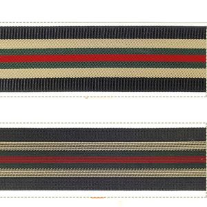 2 Inch Black Striped Elastic Band <strong>for</strong> Sewing Wide Polyester Webbing Strap Heavy Thick Knit Elastic Waistband <strong>for</strong> Pants DIY Belts - Product Image 5