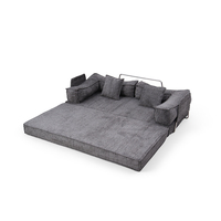 Modernes Komprimiertes Schlafsofa-Set Modulares Vollschaumstoff-Sofa Weißer Stoff Flexibles Ecksofa Platzsparend für Apartment-Wohnzimmer
