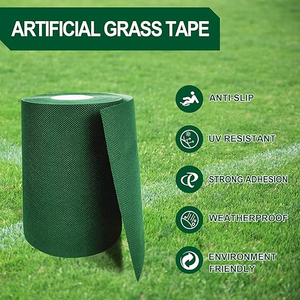איכות גבוהה דביק לא ארוג עמיד למים בד מלאכותי סרט דשא מלאכותי - Product Image 2
