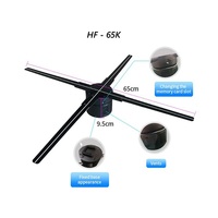 Haute Technologie 3d affichage holographique led projecteur hologramme ventilateur 65 cm