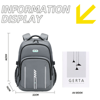 Sac à dos d'étudiant pour ordinateur portable, grande capacité, léger, imperméable, avec logo personnalisé, fabricant de sacs d'école