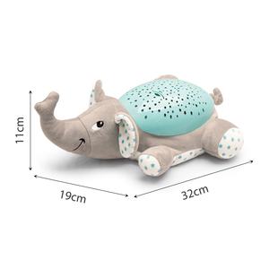 Juguete de Animal de juguete para niños, juguete suave de elefante con luz nocturna, proyector de estrella y elefante de peluche de <span class=keywords><strong>ruido</strong></span> <span class=keywords><strong>blanco</strong></span> - Product Image 5