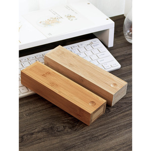 Caja de Almacenamiento de Té de Bambú, Rectangular, 0.7cm de Grosor, Hecha a Mano, Caja de Madera para Regalo, Personalizada - Product Image 1