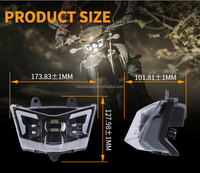 Faro LED Supermoto para Kawasaki KMX KX KLX KLR KLE ZZR KDX 110 125 140 250 300 450 650 WR, Sistema de Iluminación para Motocicleta