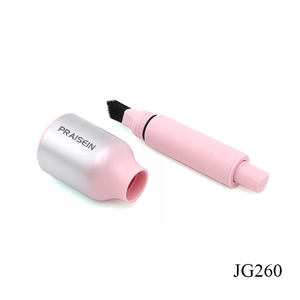 Etiqueta privada 1,2 ml Hairline Powder case Embalaje con Press Brush caja de tinte de cejas de plástico rosa - Product Image 3