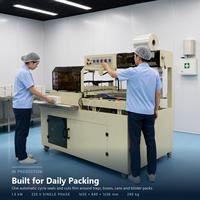 Maßgefertigte Automatische L-Typ Folienversiegelungs- und Schneidemaschine Industrielle POF-Folienverpackungsanlage für Lebensmittel, Pharma und Geschenkboxen