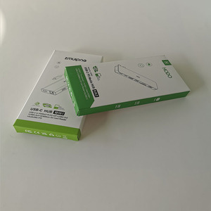 Tùy chỉnh sạc bao bì hộp điện tử ngân hàng điện nghệ thuật hộp giấy trường hợp điện thoại USB Cáp dữ liệu sạc di động Hộp gói - Product Image 1