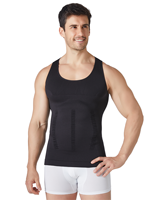 Débardeur de compression amincissant pour homme, gaine sculptante ventre plat, respirant, écologique, sans couture, personnalisable