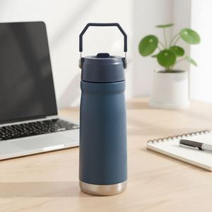 Custom Logo Eco-Friendly <b>Stainless</b> <b>Steel</b> <b>Water</b> <b>Bottles</b> 550ml/650ml Flip for 12-24 Hours Insulation Modern Design Travel - Product Image 4