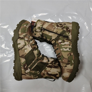 TSB4 CP Camouflage Light Weight New Coyote Footwear 8 Inch Side Zip Suede German Outdoor <b>Hiking</b> <b>Boots</b> Tactical Combat Shoes - Product Image 5