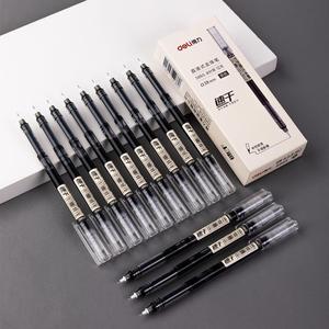 Deli S865 Gel Pen 0.38mm Black Quick Dry Student Writing Refill Roller Pens - Product Image 2