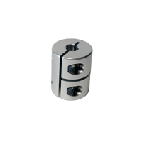 Accouplements rigides en acier inoxydable et aluminium personnalisés pour machine CNC avec vis de serrage